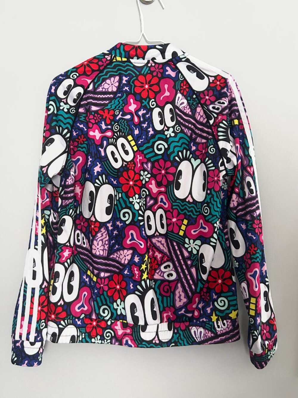 Adidas X Hattie Stewart Graffiti Art Illustration Track Jacket Full Zip Size M - Picture 4 of 8